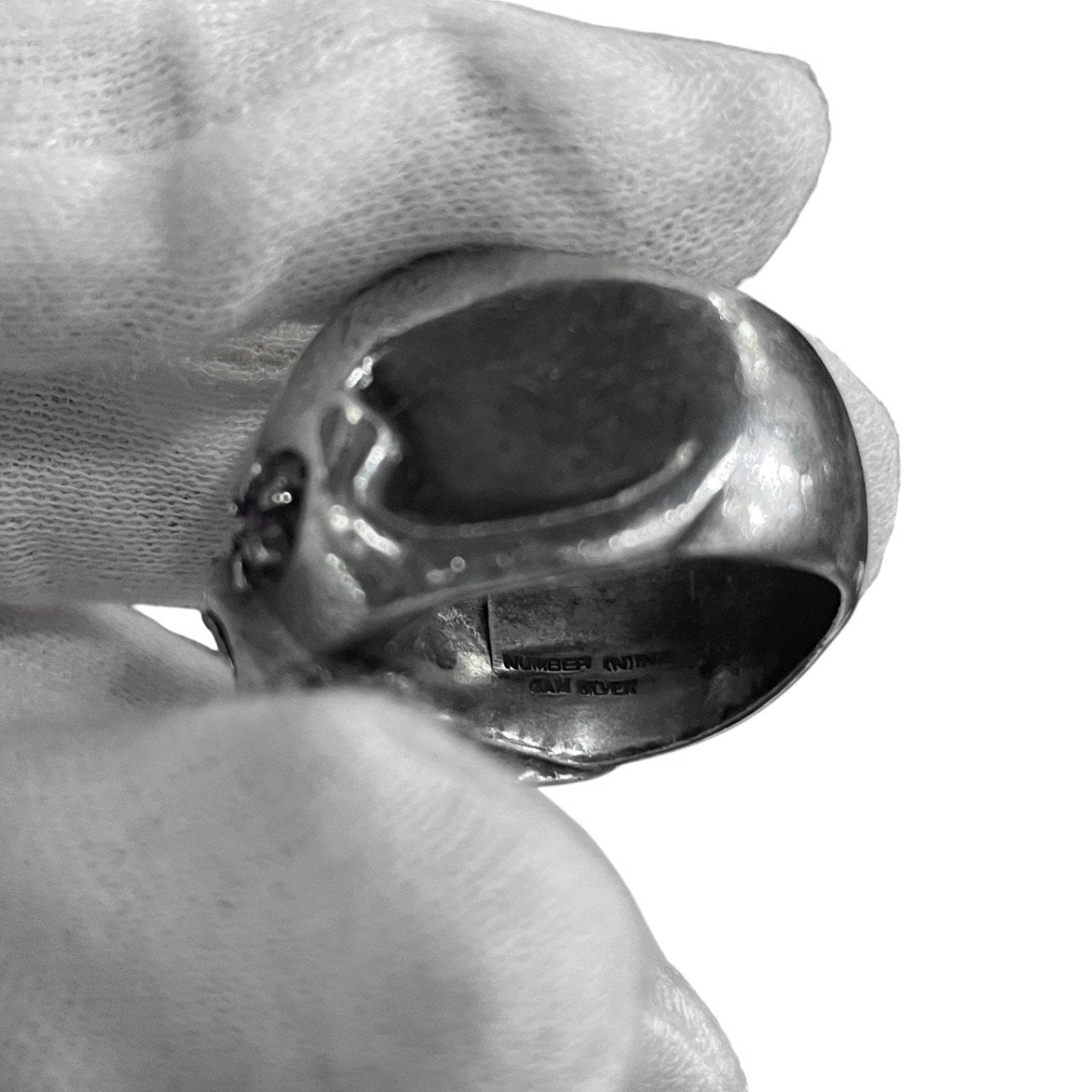 NUMBER NINE x JHM Archive Stone Eye Ring Silver Size 19
