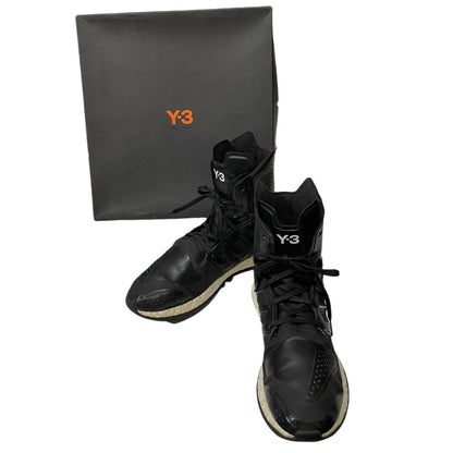 Y-3 Pure Boost ZG High Lace-Up Sneaker Boots Black Size 27