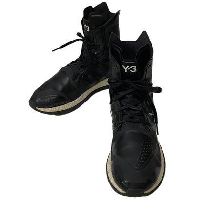 Y-3 Pure Boost ZG High Lace-Up Sneaker Boots Black Size 27