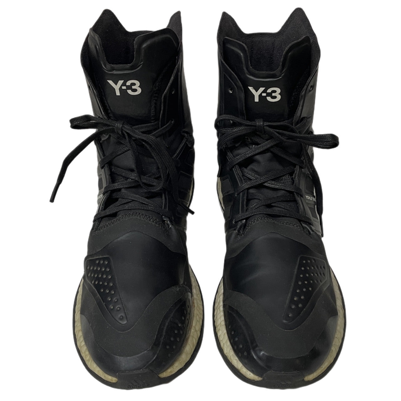 Y-3 Pure Boost ZG High Lace-Up Sneaker Boots Black Size 27