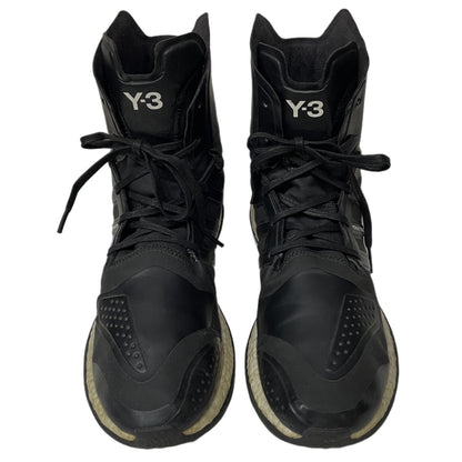 Y-3 Pure Boost ZG High Lace-Up Sneaker Boots Black Size 27