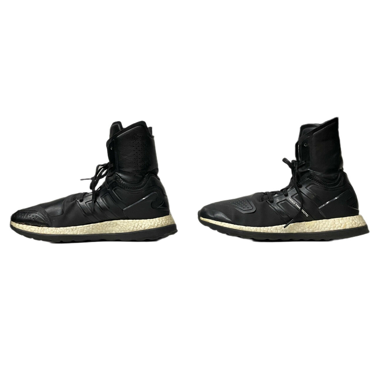 Y-3 Pure Boost ZG High Lace-Up Sneaker Boots Black Size 27