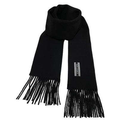 OUR LEGACY 24AW Black Double Wool Fringe Scarf Size ONE SIZE