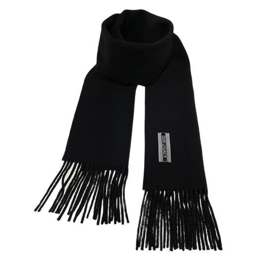 OUR LEGACY 24AW Black Double Wool Fringe Scarf Size ONE SIZE
