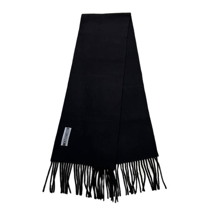OUR LEGACY 24AW Black Double Wool Fringe Scarf Size ONE SIZE