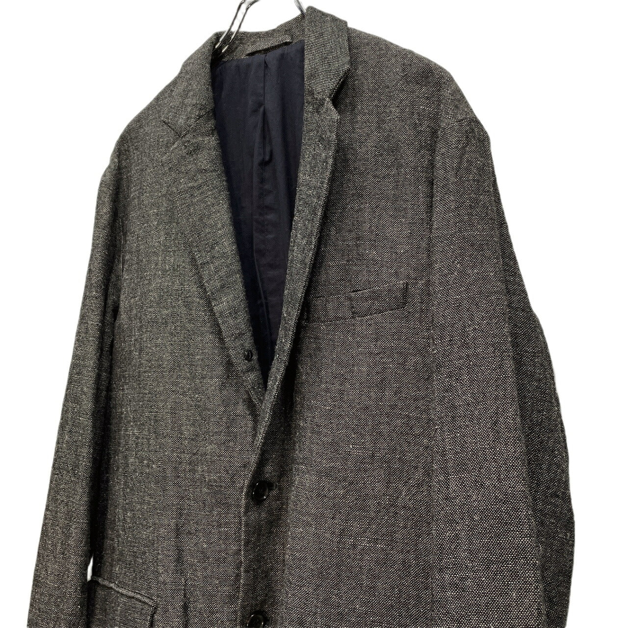 Graphpaper 19AW Wool Linen Tweed Blazer Gray Size 1