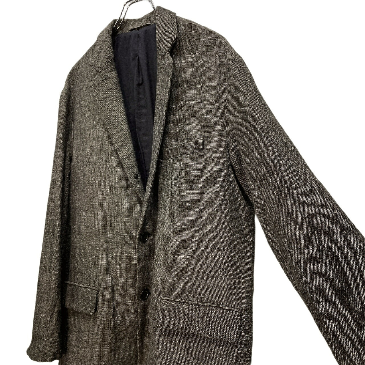 Graphpaper 19AW Wool Linen Tweed Blazer Gray Size 1