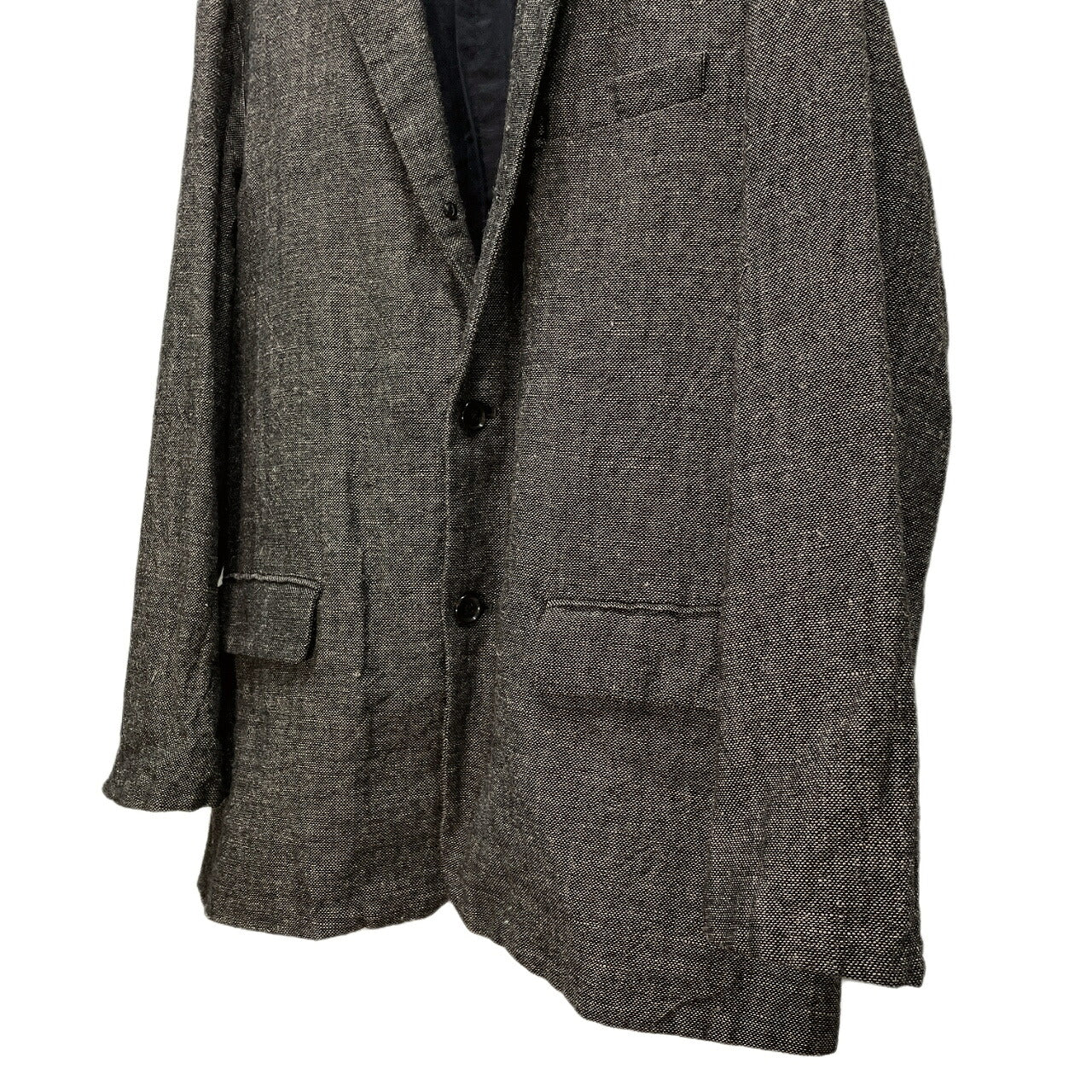 Graphpaper 19AW Wool Linen Tweed Blazer Gray Size 1