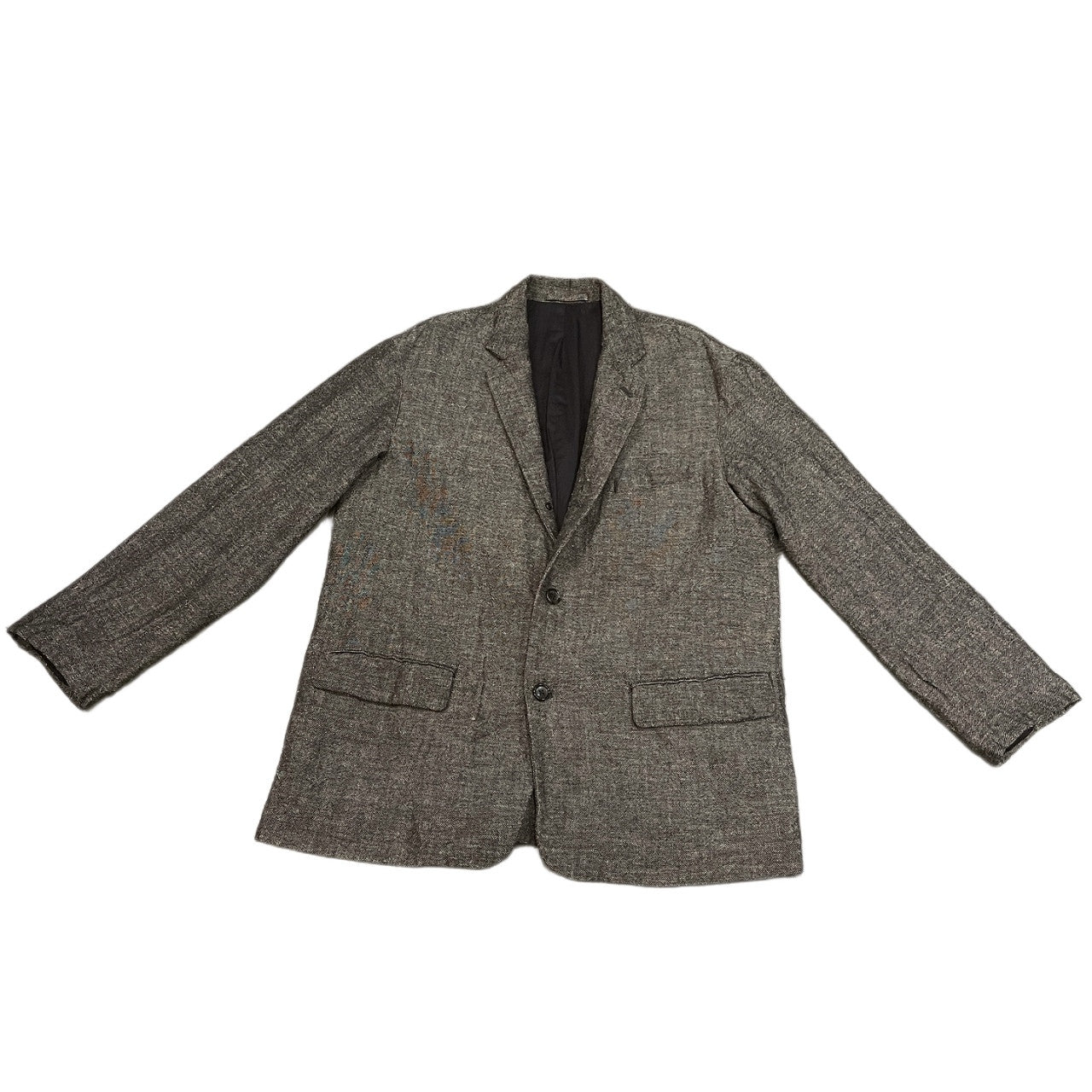 Graphpaper 19AW Wool Linen Tweed Blazer Gray Size 1