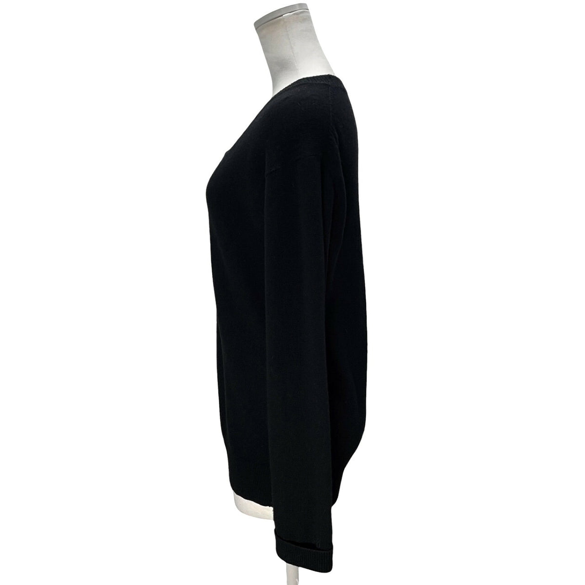 Y's 70s Archive Black Wool Knit Sweater