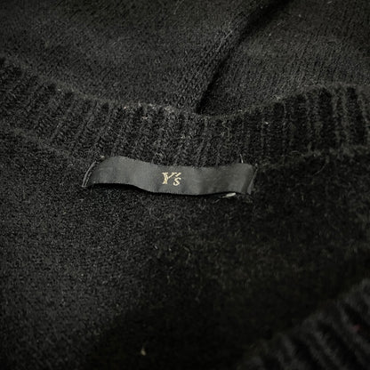 Y's 70s Archive Black Wool Knit Sweater