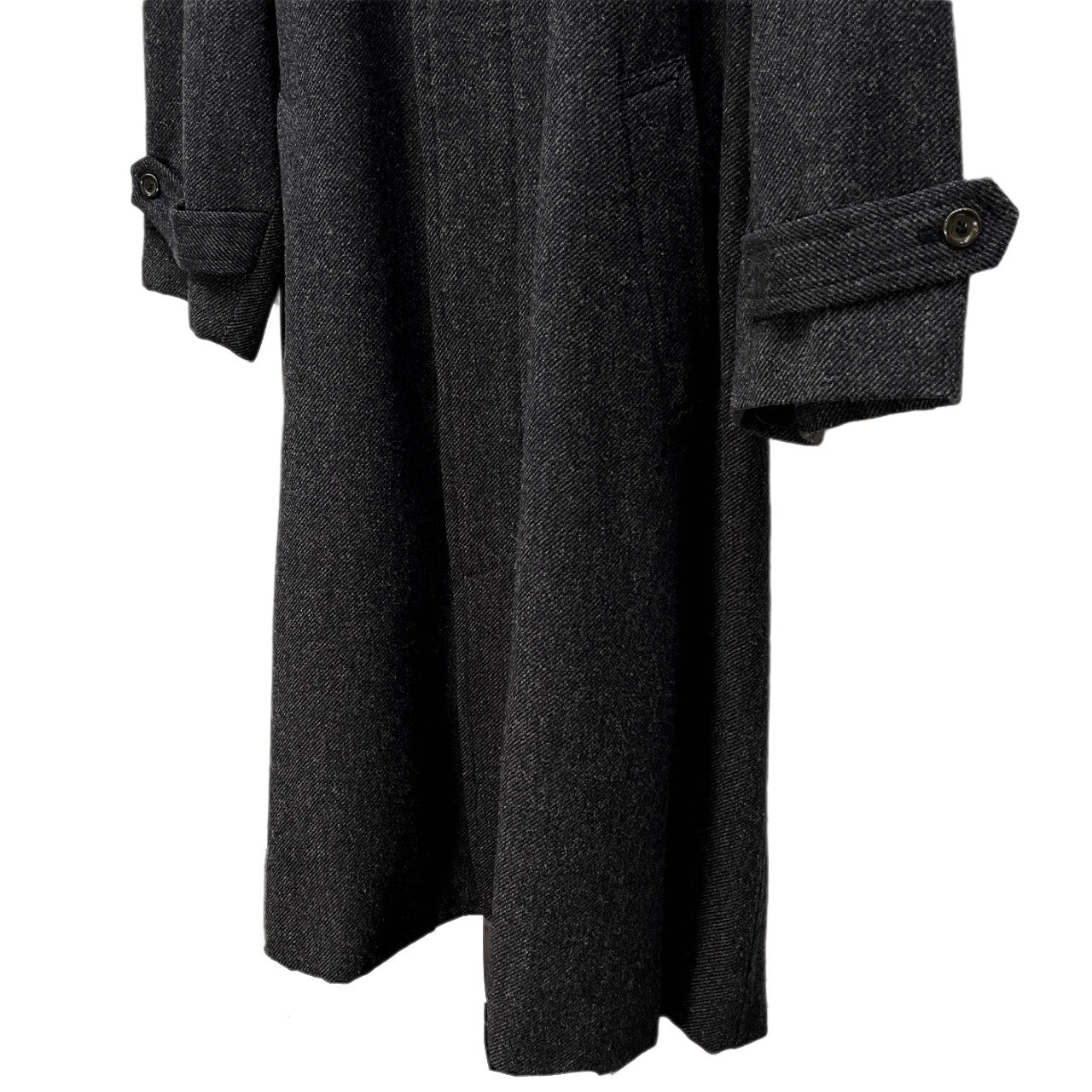 Comme des Garcons Wool Tweed Balmacaan Coat Archive Size M