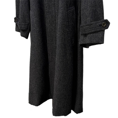 Comme des Garcons Wool Tweed Balmacaan Coat Archive Size M