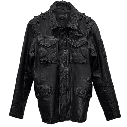Vintage RETRO GRADE Black Leather Riders Jacket Size M