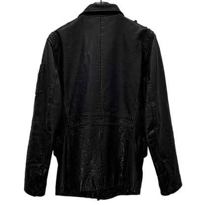 Vintage RETRO GRADE Black Leather Riders Jacket Size M