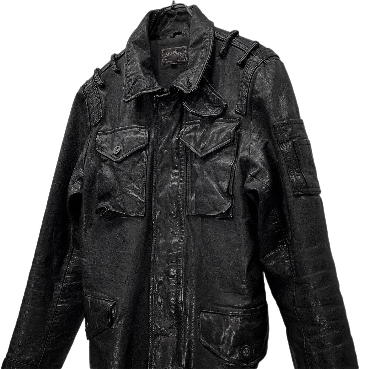 Vintage RETRO GRADE Black Leather Riders Jacket Size M