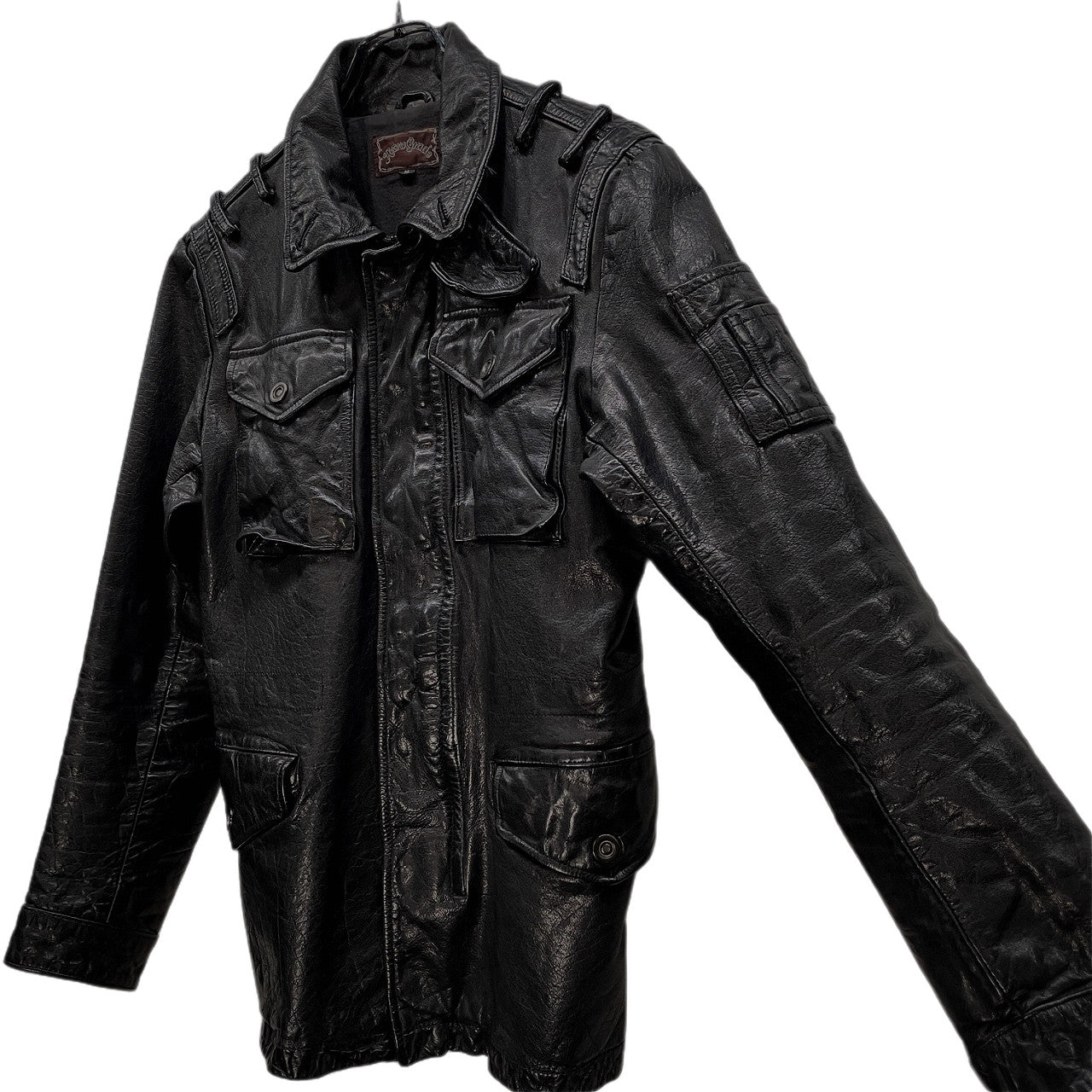Vintage RETRO GRADE Black Leather Riders Jacket Size M