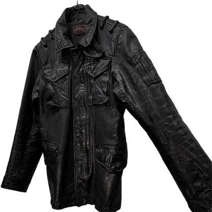 Vintage RETRO GRADE Black Leather Riders Jacket Size M