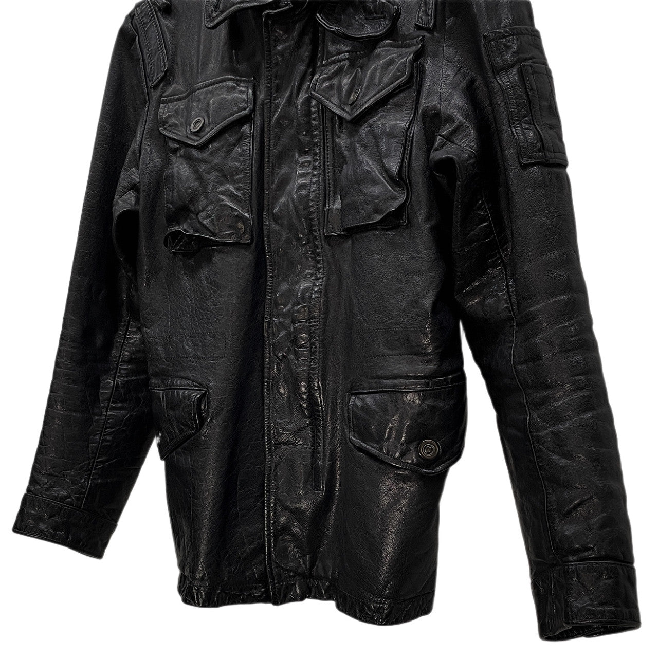 Vintage RETRO GRADE Black Leather Riders Jacket Size M