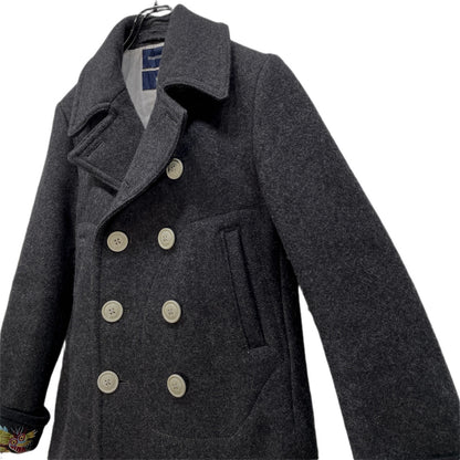 MIHARA YASUHIRO 00s Dragon Embroidered Pea Coat Size 46