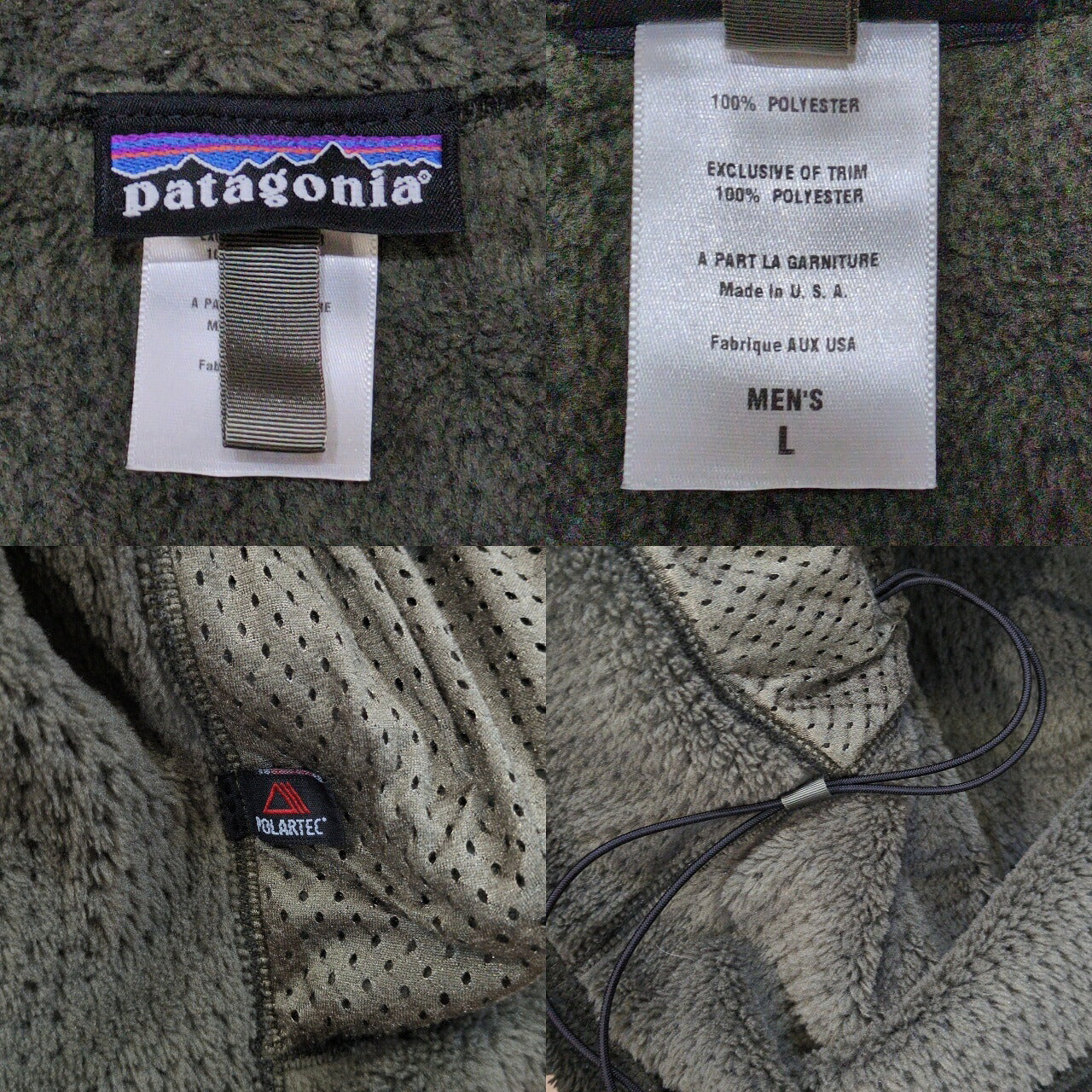 patagonia 2005 R4 Windbloc Fleece Jacket Green in USA Size L