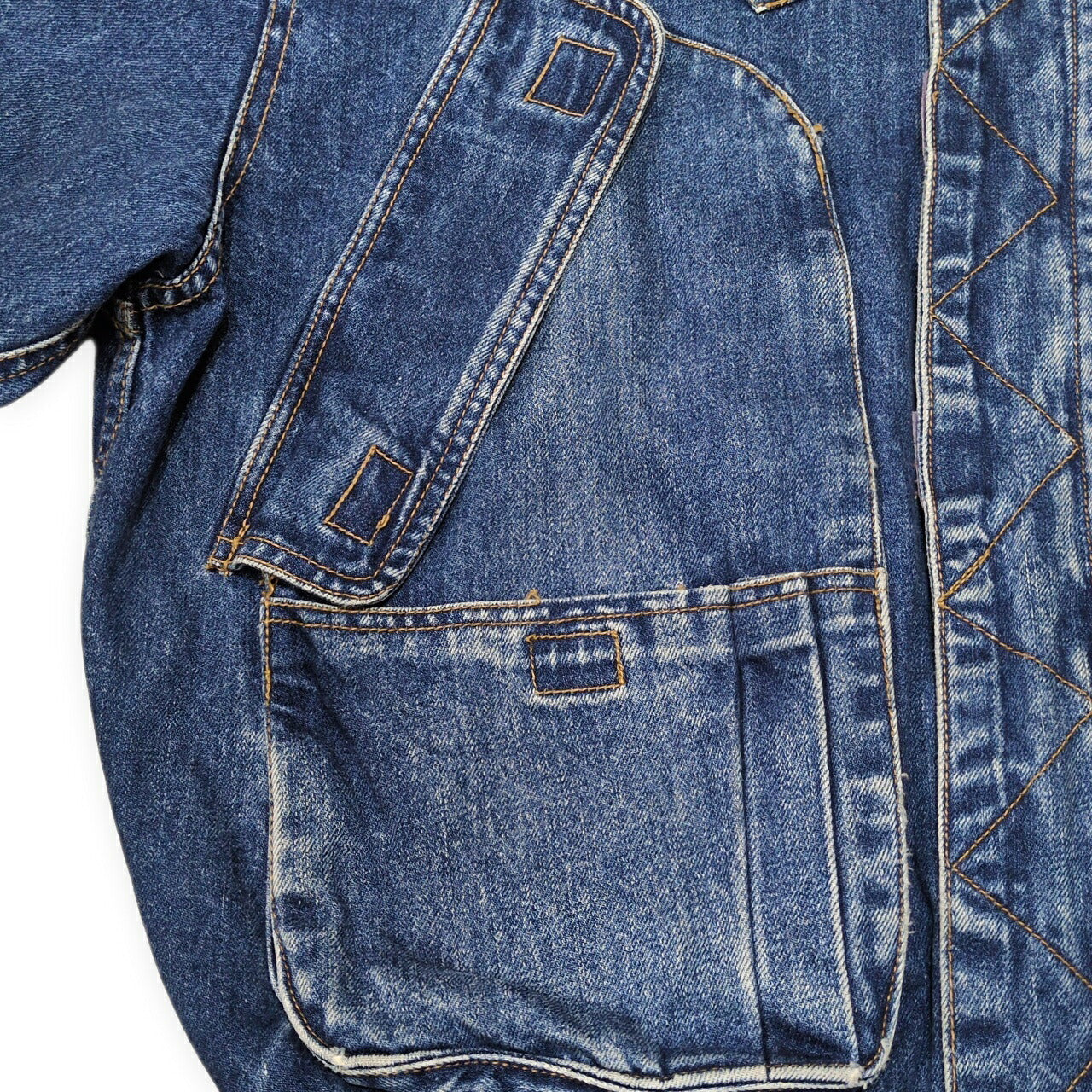 TOM HULCE 80s Vintage Blue Denim Bomber Jacket Size XXL