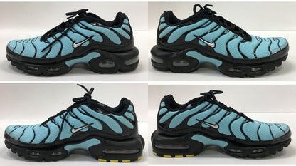 NIKE Air Max Plus Aqua Blue Black Sneakers Size 26.5