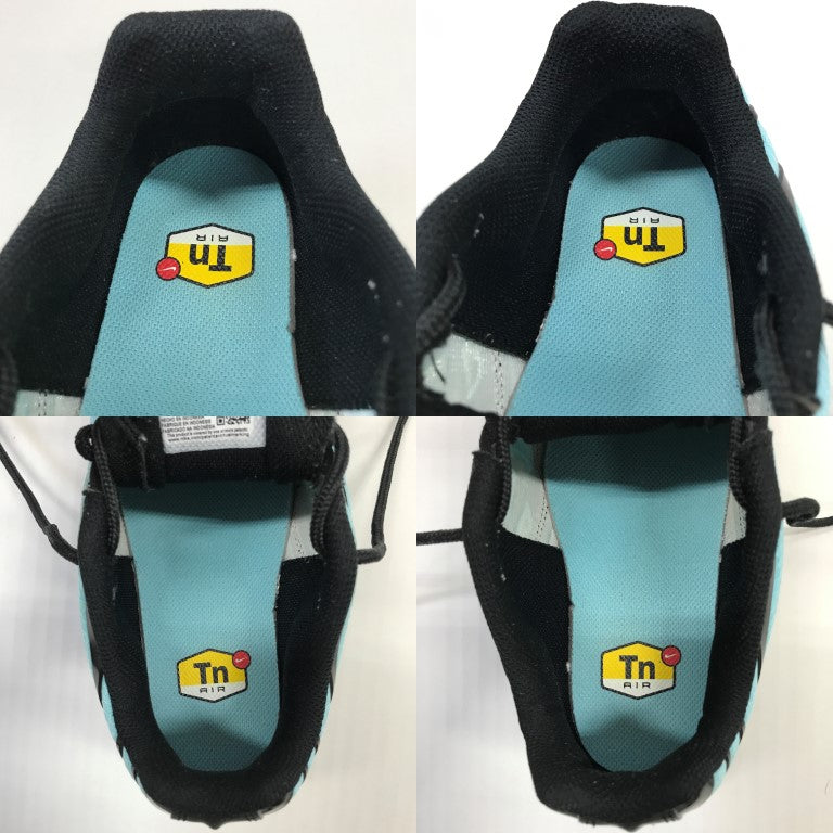 NIKE Air Max Plus Aqua Blue Black Sneakers Size 26.5