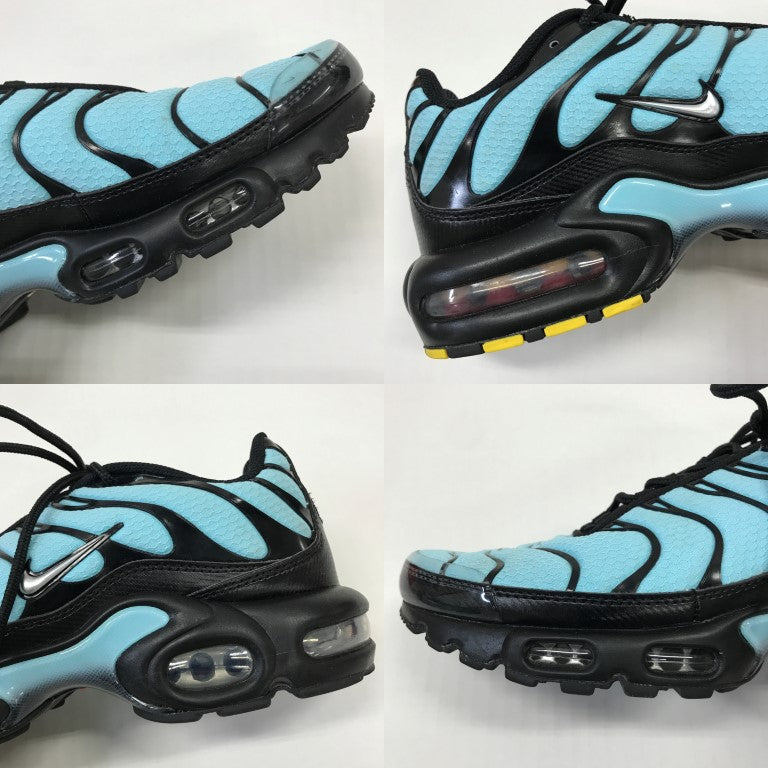 NIKE Air Max Plus Aqua Blue Black Sneakers Size 26.5