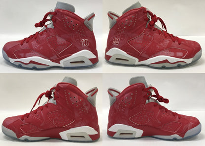 NIKE Air Jordan 6 Retro "Slam Dunk" Red Sneakers Size 27.0