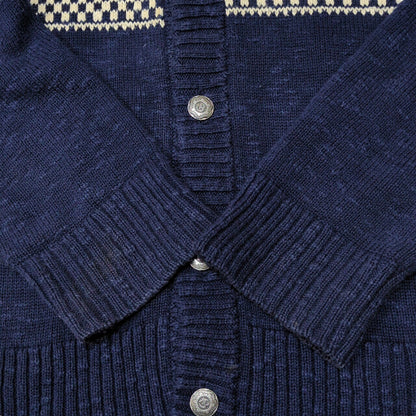 HYSTERIC GLAMOUR 00s Navy Shawl Collar Knit Cardigan Size M