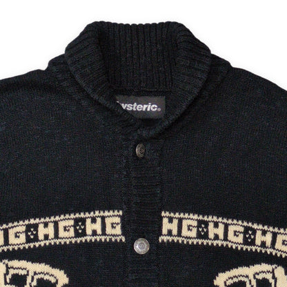 HYSTERIC GLAMOUR 00s Classic Car Collar Cardigan Size M