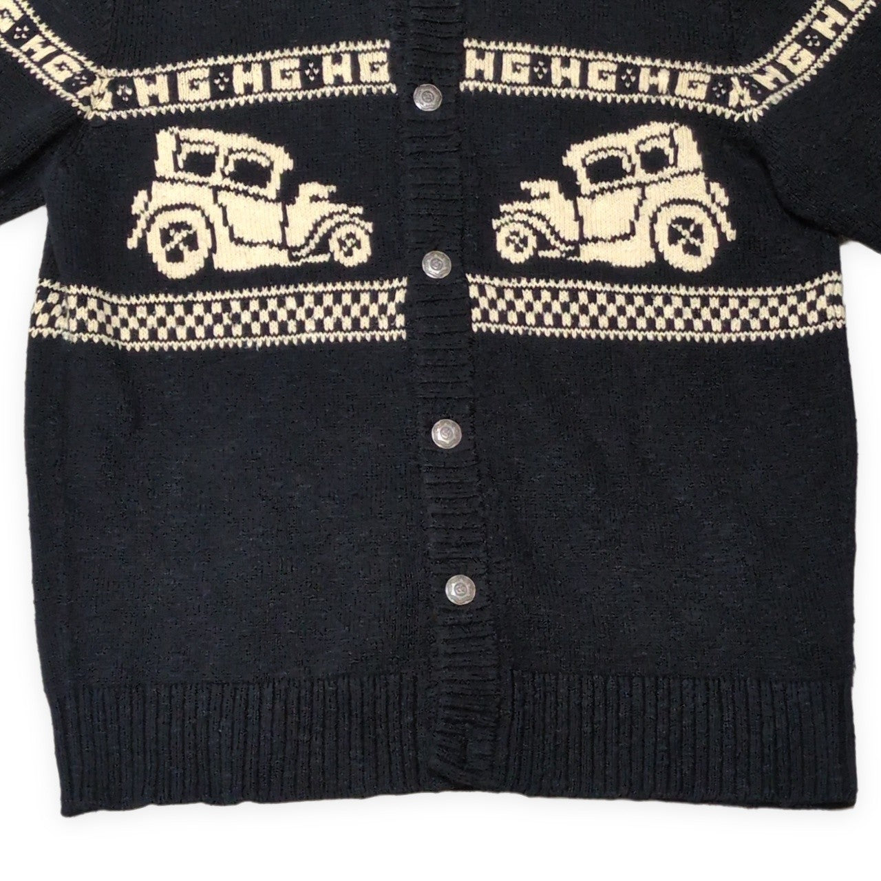 HYSTERIC GLAMOUR 00s Classic Car Collar Cardigan Size M