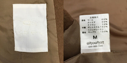 WHOWHAT Wool Coach Jacket Brown Size M