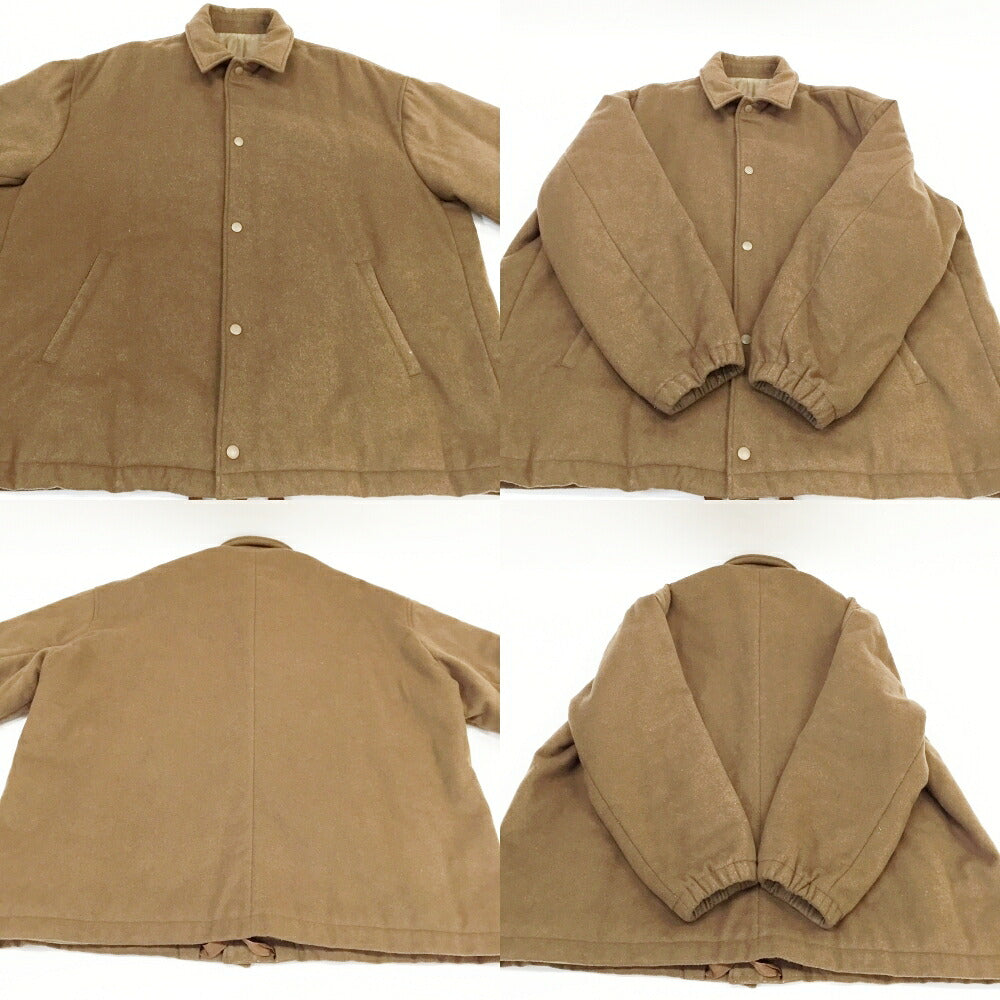 WHOWHAT Wool Coach Jacket Brown Size M