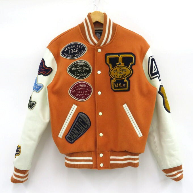 VAN JACKET Premium Stadium Jumper Orange Size M