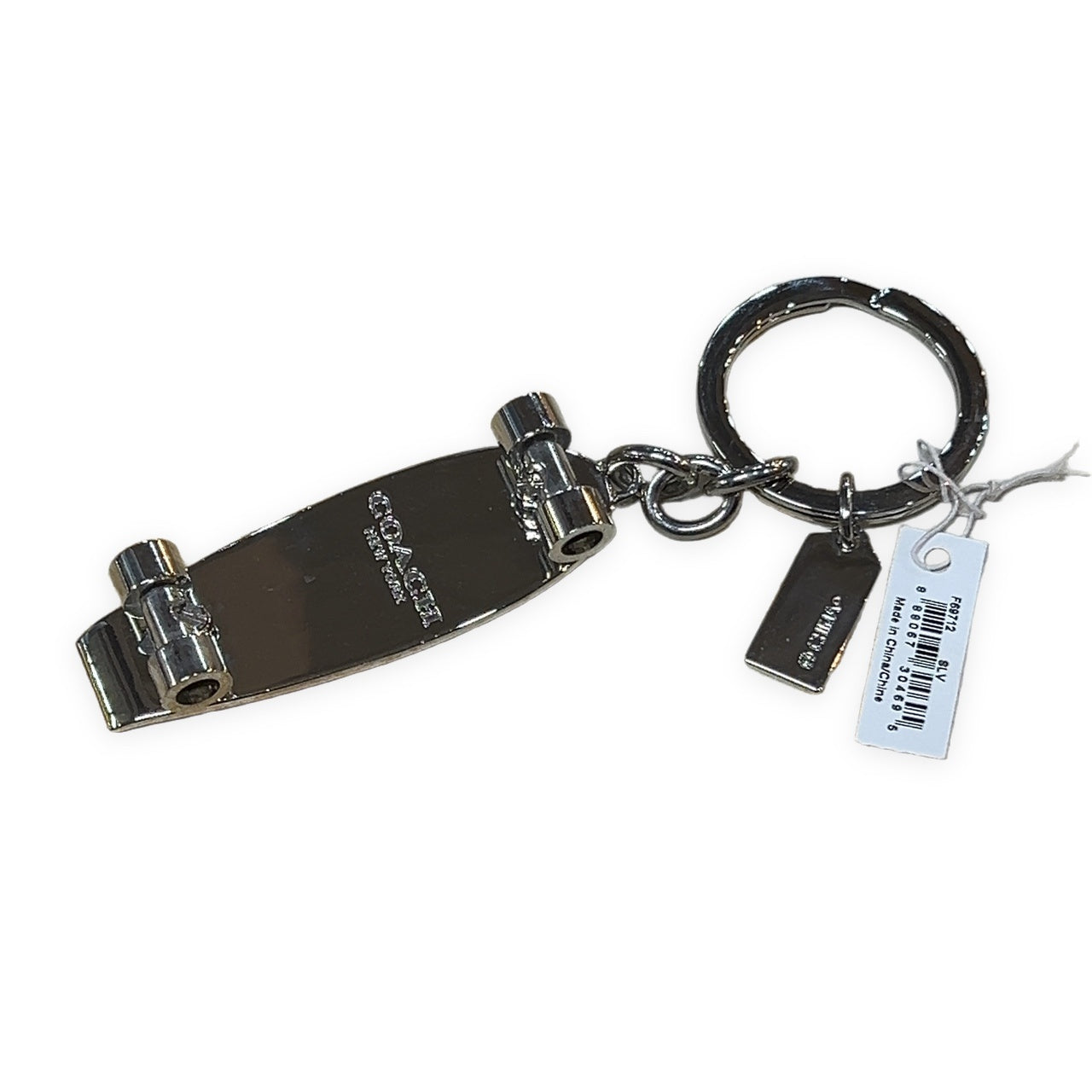 COACH Silver Skateboard Bag Charm Size ONE SIZE