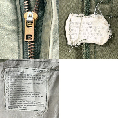 U.S.ARMY 70s M-65 Military Cargo Pants Green Size M