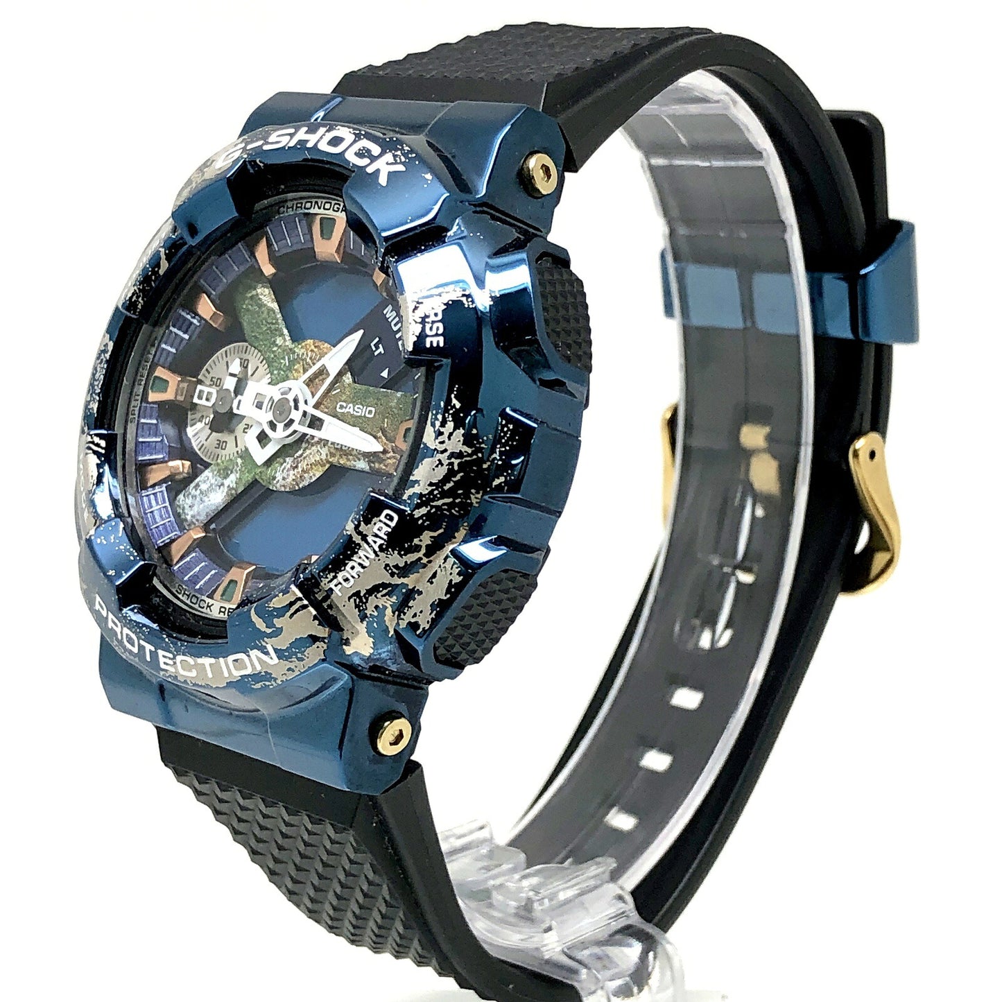 G-SHOCK Earth Motif Metal Bezel ONE SIZE Watch Size ONE SIZE