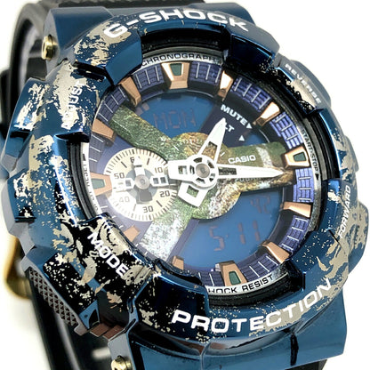 G-SHOCK Earth Motif Metal Bezel ONE SIZE Watch Size ONE SIZE