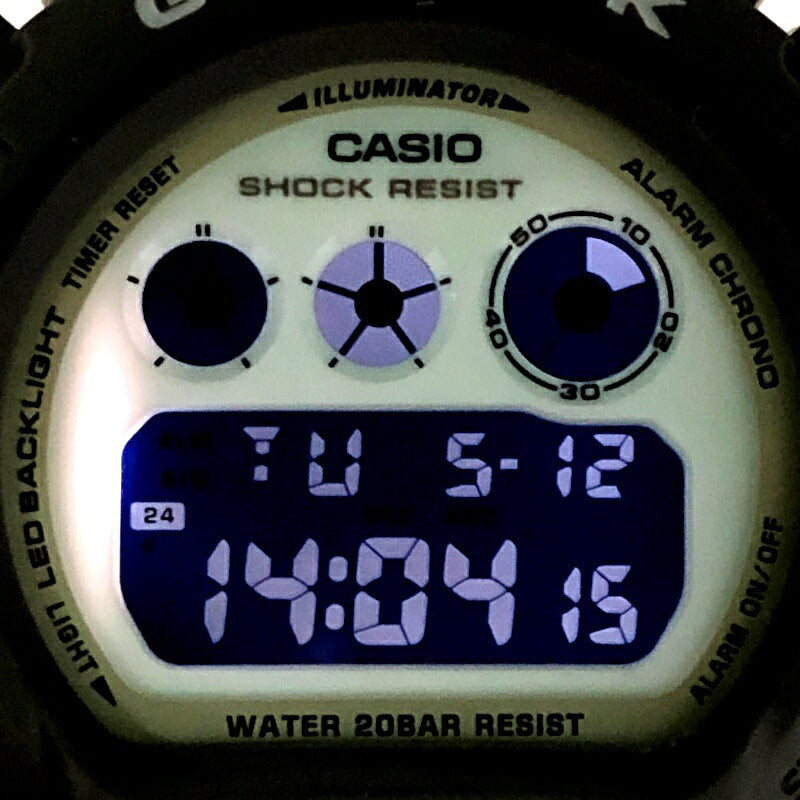 G-SHOCK Hidden Glow DW-6900HD-8 Gray Watch Size ONE SIZE