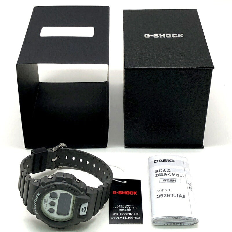 G-SHOCK Hidden Glow DW-6900HD-8 Gray Watch Size ONE SIZE