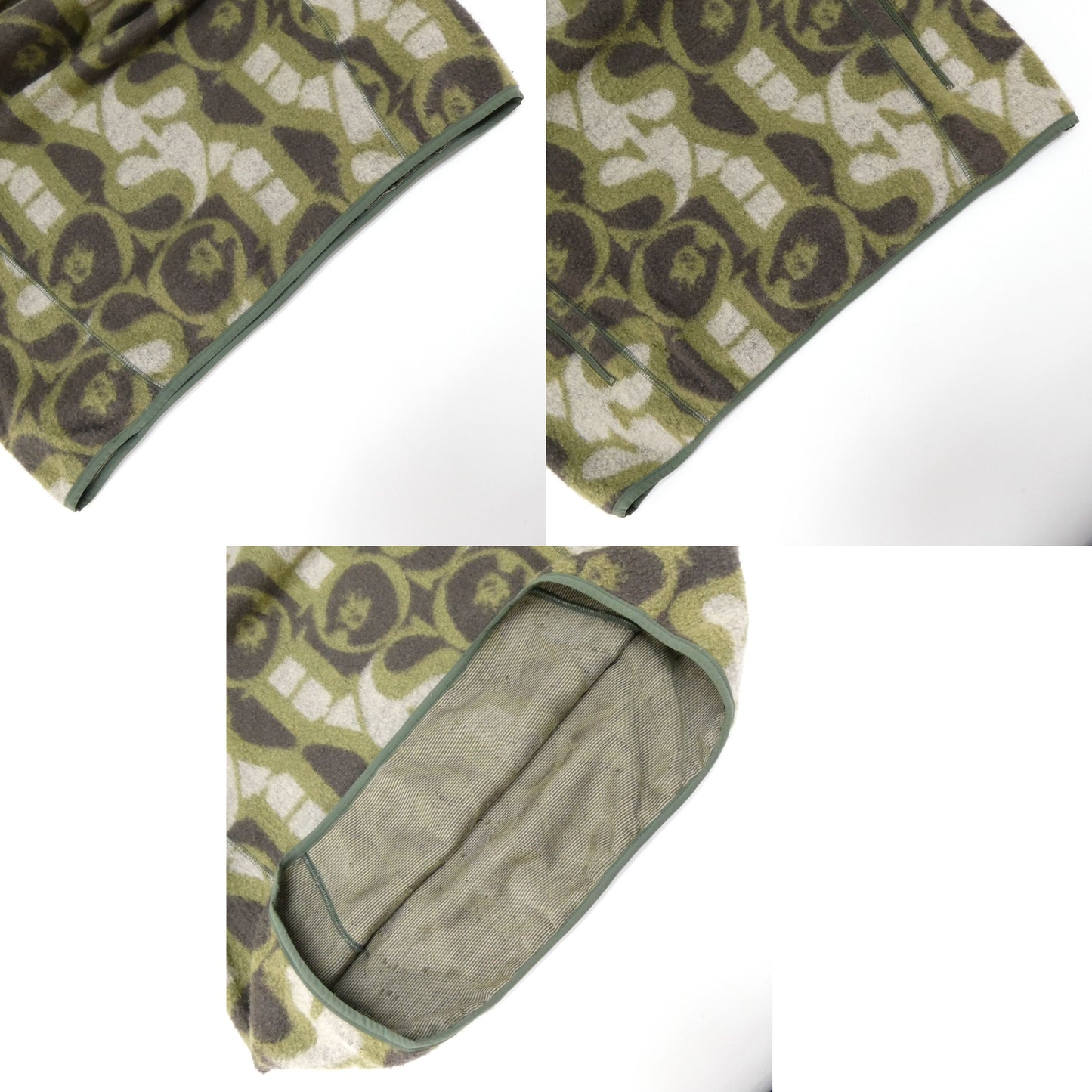 HYSTERIC GLAMOUR Dizzy & Milky Jacquard Fleece Jacket Green