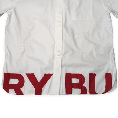 Vintage Burberry Oversized Big Logo Overshirt Size UK2