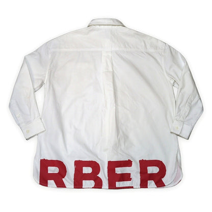 Vintage Burberry Oversized Big Logo Overshirt Size UK2