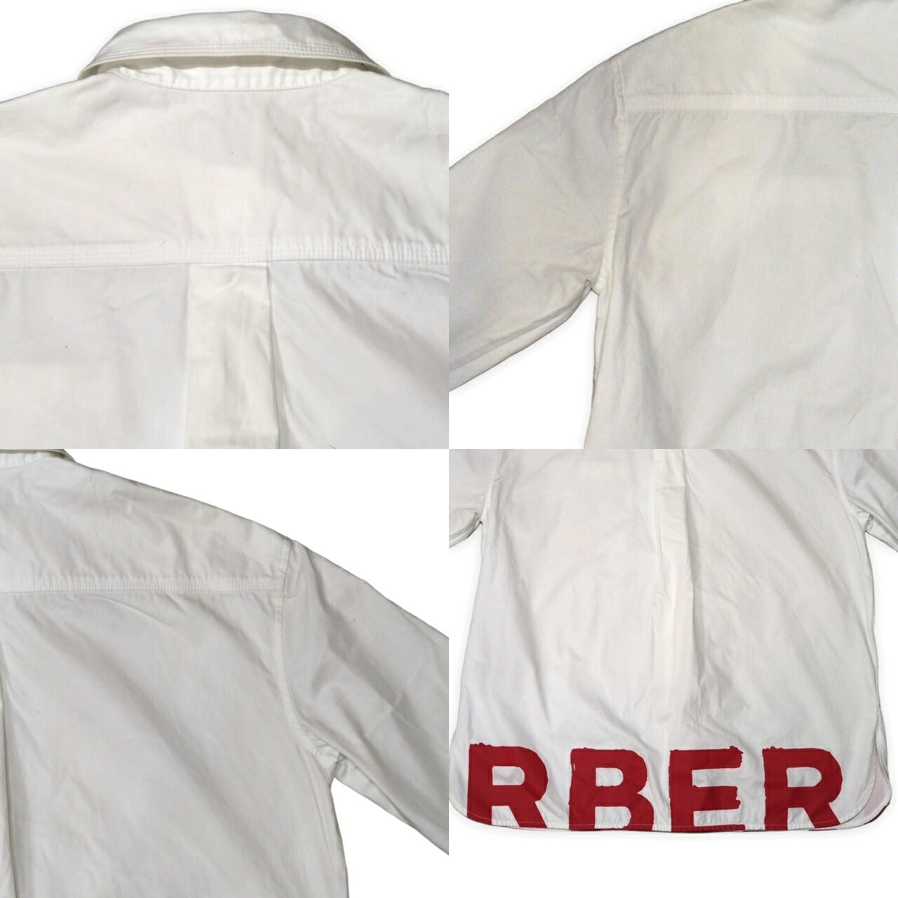 Vintage Burberry Oversized Big Logo Overshirt Size UK2