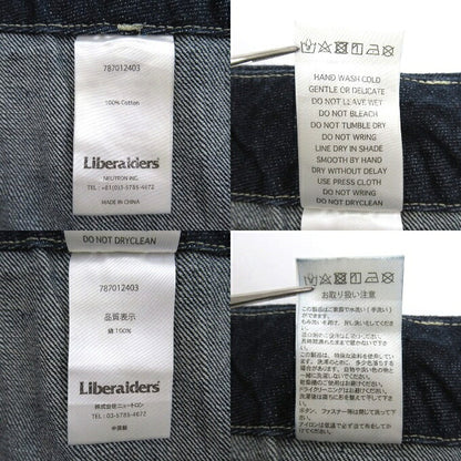 Liberaiders Baker Denim Sarrouel Pants Blue Size M