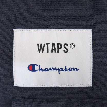 WTAPS x Champion Reverse Weave Pullover Hoodie Blue Size S