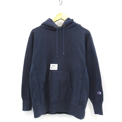 WTAPS x Champion Reverse Weave Pullover Hoodie Blue Size S