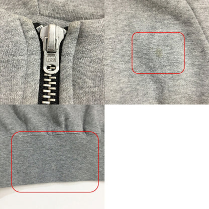 FEAR OF GOD FOG Half Zip Hoodie Side Zip Gray Size S